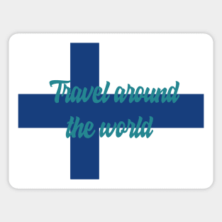 Travel Around the World - Finland Sticker